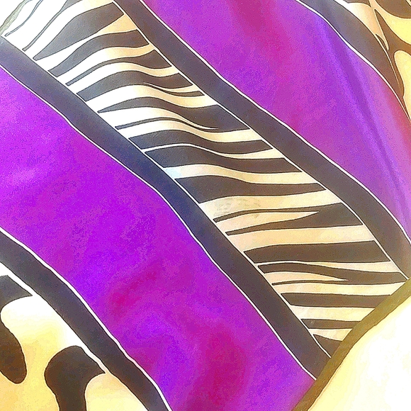 Oscar de la Renta💟 Host Pick💟 10"×50"Silk  Scarf - Picture 3 of 3